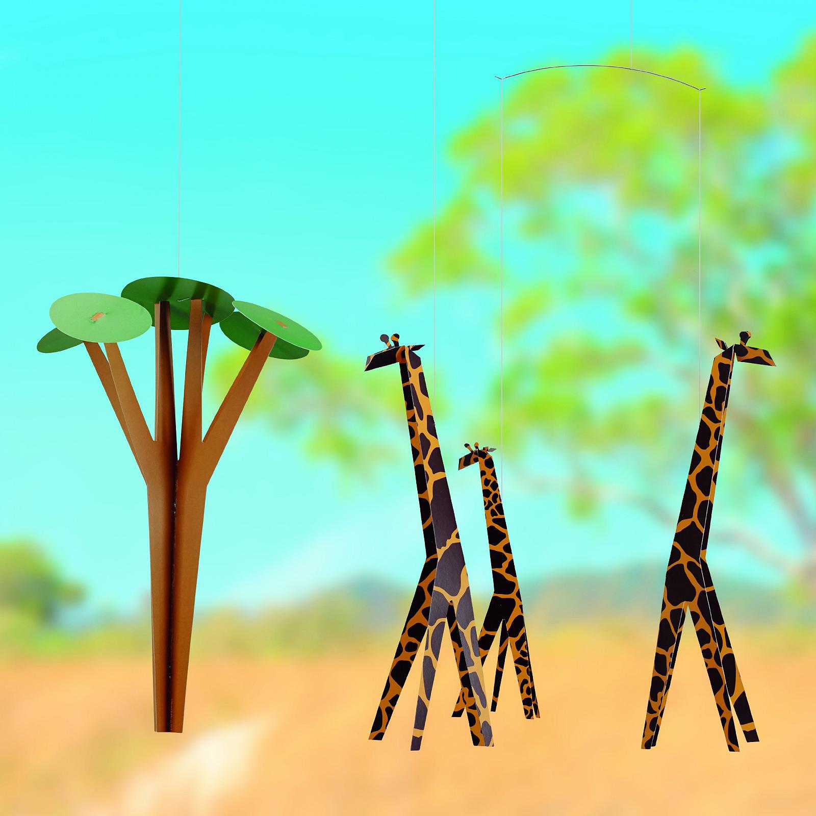 Мобіль Flensted Mobiles Giraffes in The Savannah Сталь Різнокольоровий, фото №2