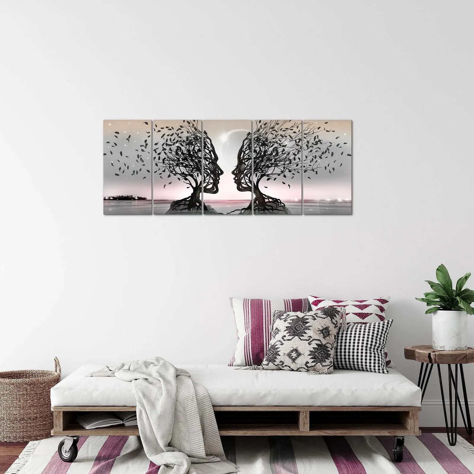 Картини на стіну Runa Art 044856b Пара Флізелінове полотно 5 шт. Багатоколірний, фото №4 Картини на стіну Runa Art 044856b Пара Флізелінове полотно 5 шт. Багатоколірний, фото №4