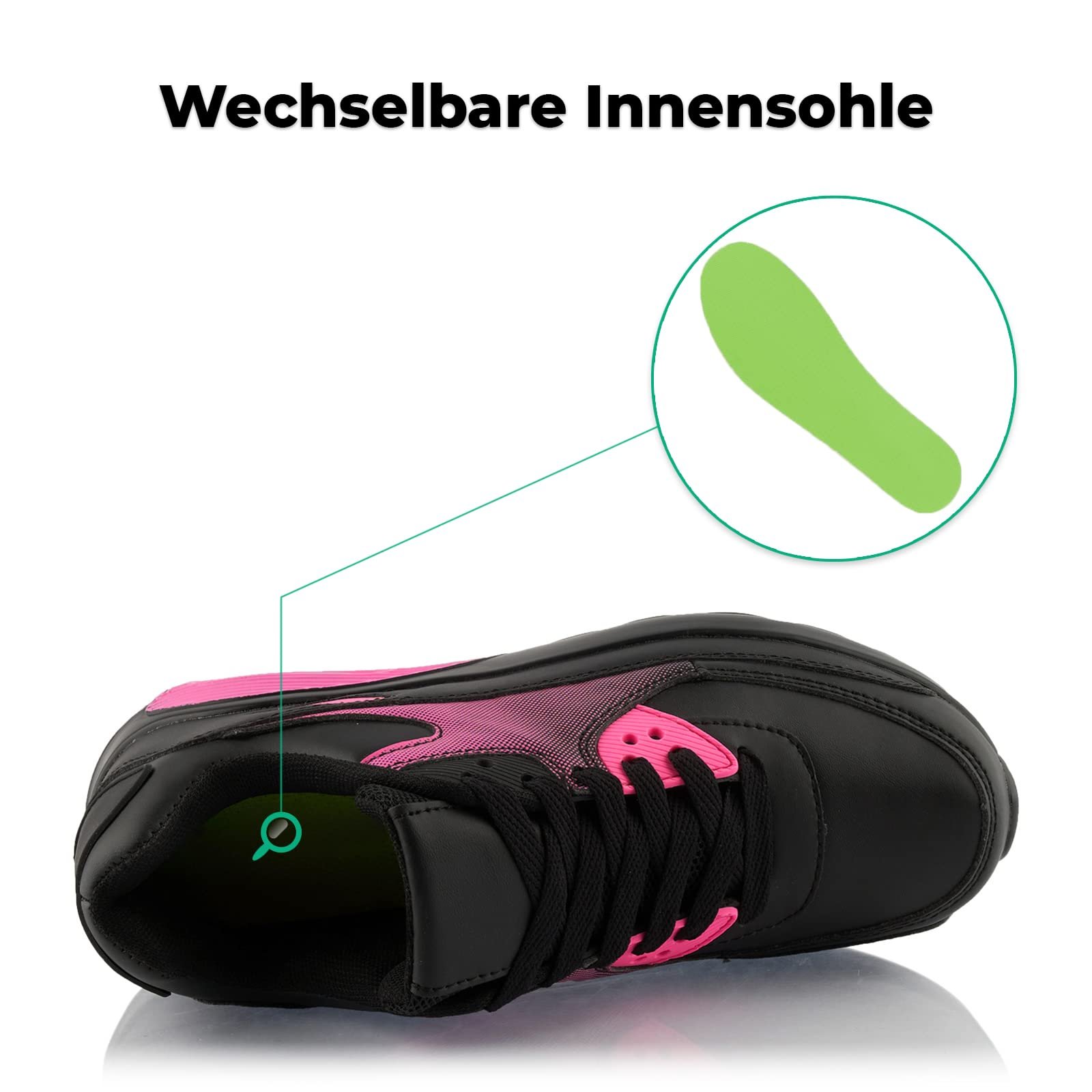 Кроссовки Fusskleidung® Unisex, Спортивная обувь с амортизацией, Легкие кроссовки для бега, фото №5