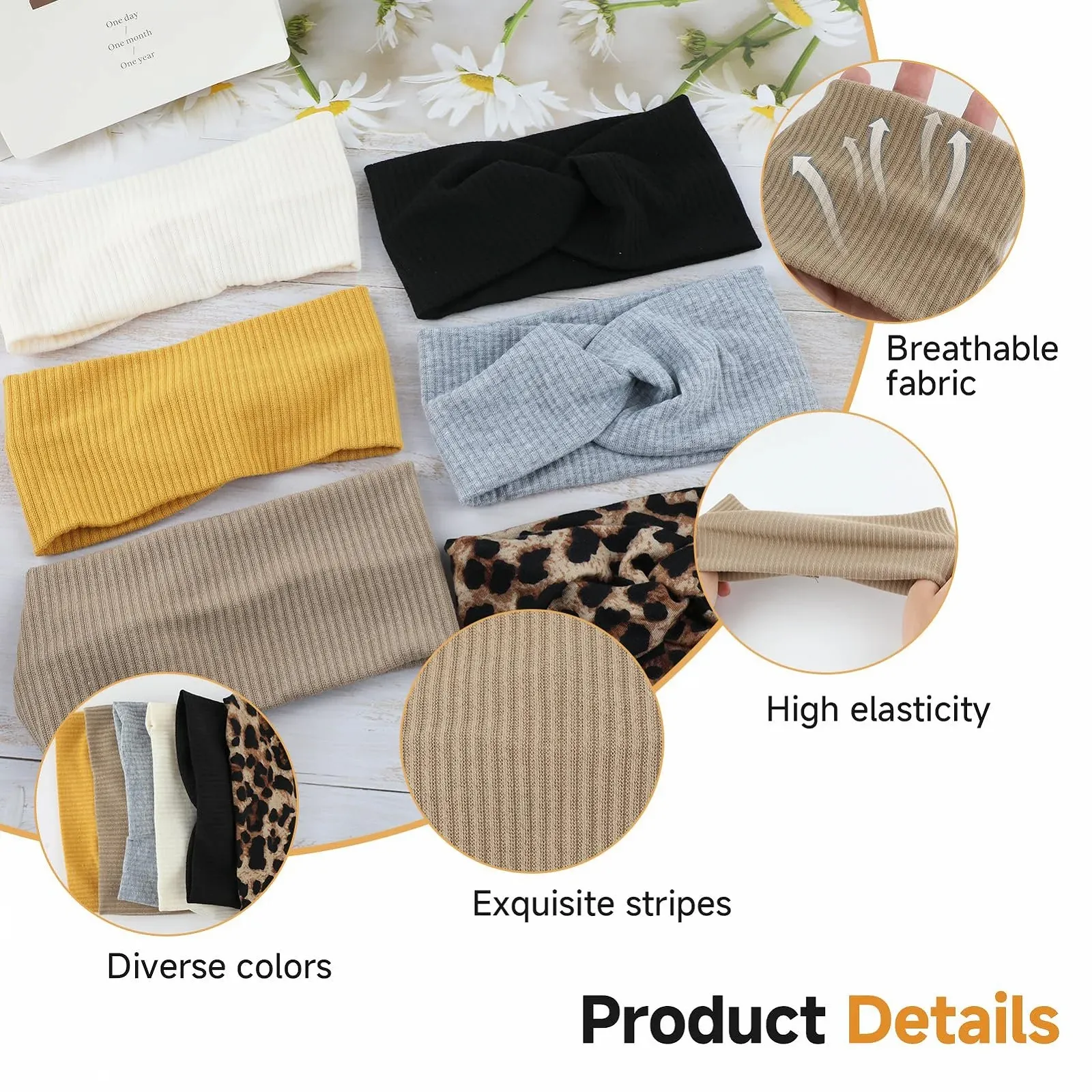 Набір пов'язок на голову, фото №2 Набір пов'язок на голову, фото №2