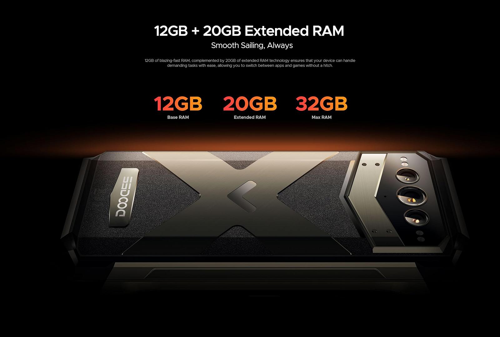 Захищений смартфон DOOGEE VMAX Pro 5G 32GB + 512GB 6.58 дюйма FHD+ 108 Мп + 20 Мп (нічного бачення) + 16 Мп Android 14 NFC 22000 мАг Black, фото №6 Захищений смартфон DOOGEE VMAX Pro 5G 32GB + 512GB 6.58 дюйма FHD+ 108 Мп + 20 Мп (нічного бачення) + 16 Мп Android 14 NFC 22000 мАг Black, фото №6