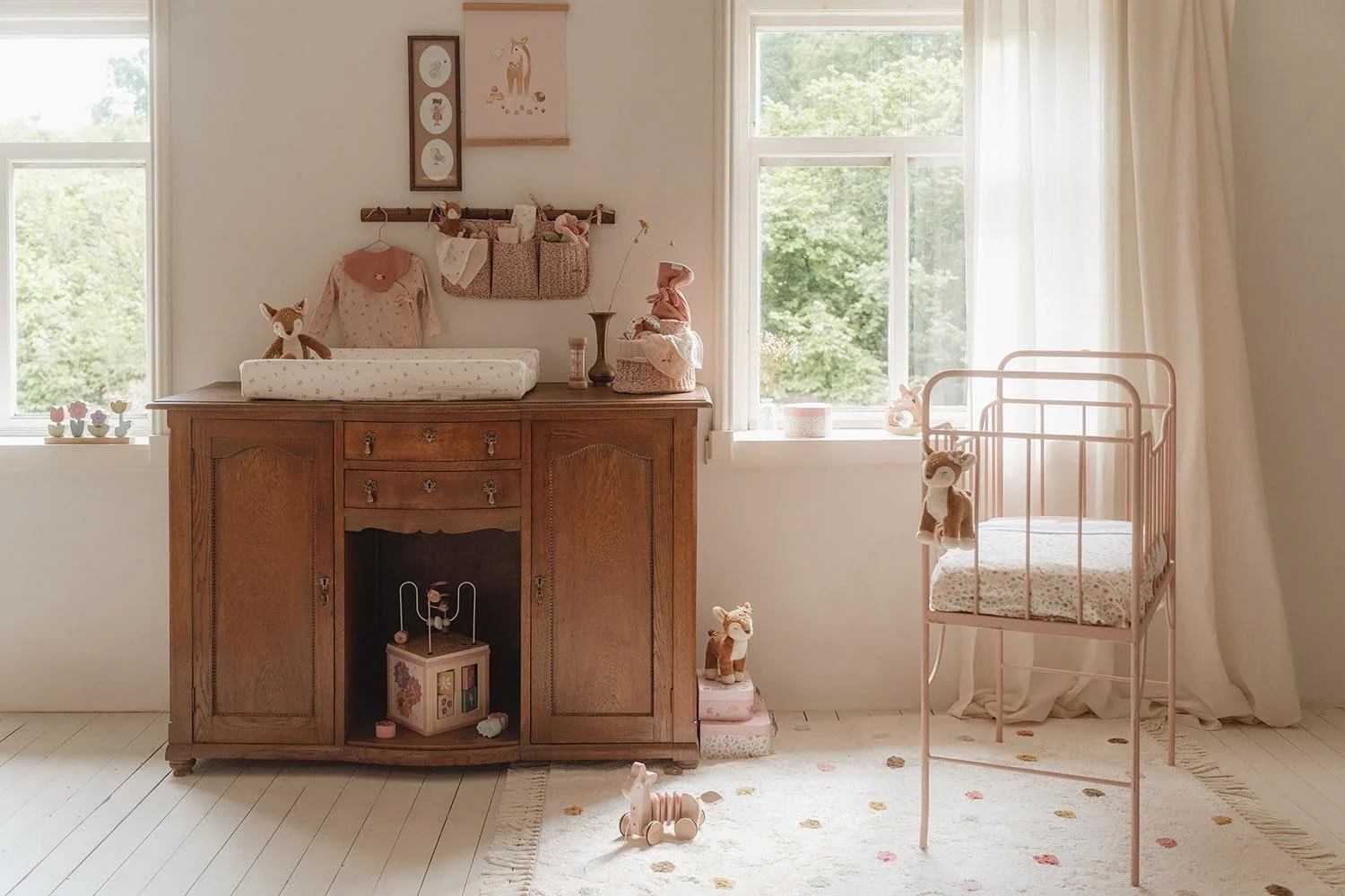 Органайзер для пеленального столика Little Dutch Fairy Garden TE30954031 Fairy Floral Круглая Маленькая Двусторонняя, фото №8