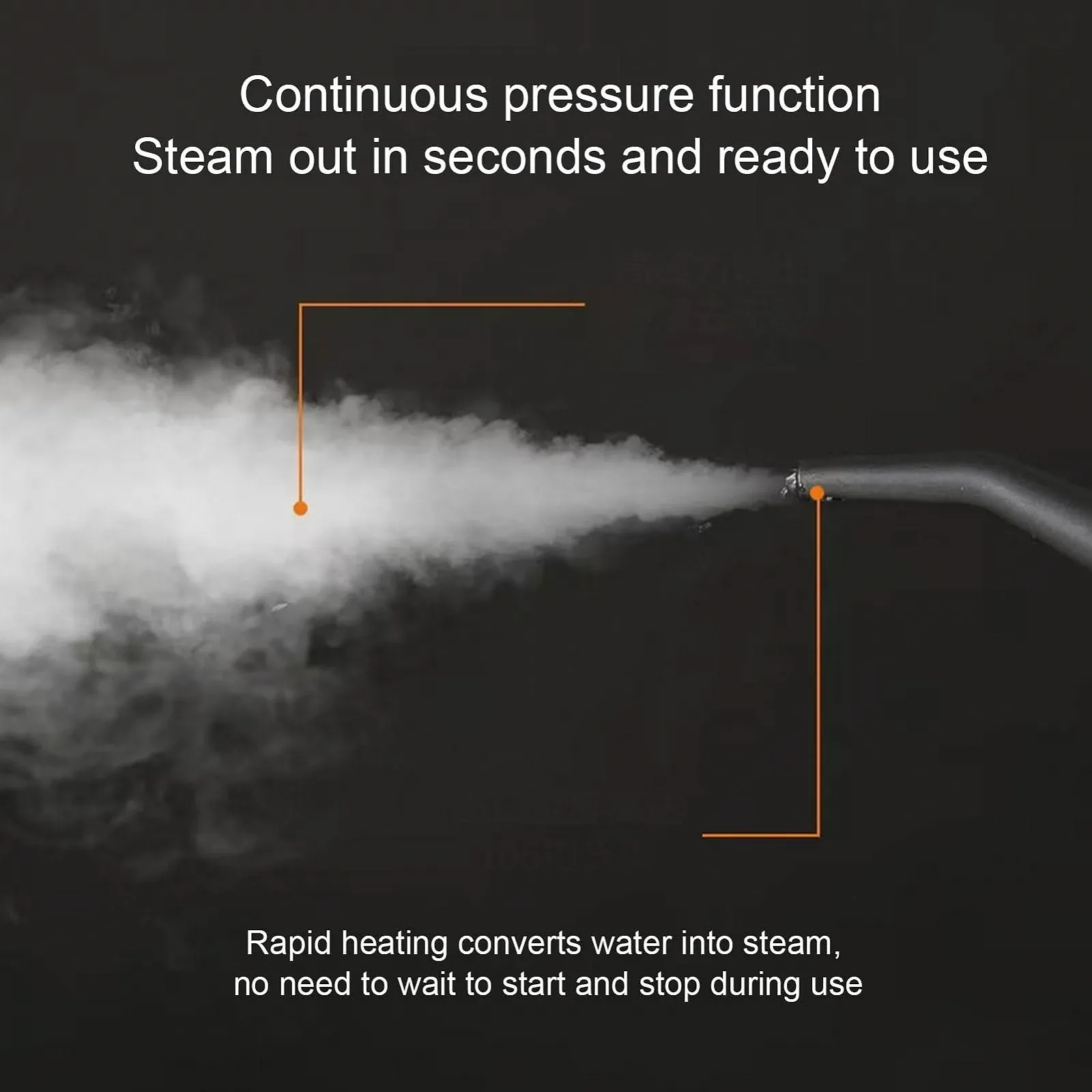 Пароочисник Qcwwy ручний 2500 W 4 бар 1250 мл 6 рівнів пари (EU Plug 220 V), фото №5