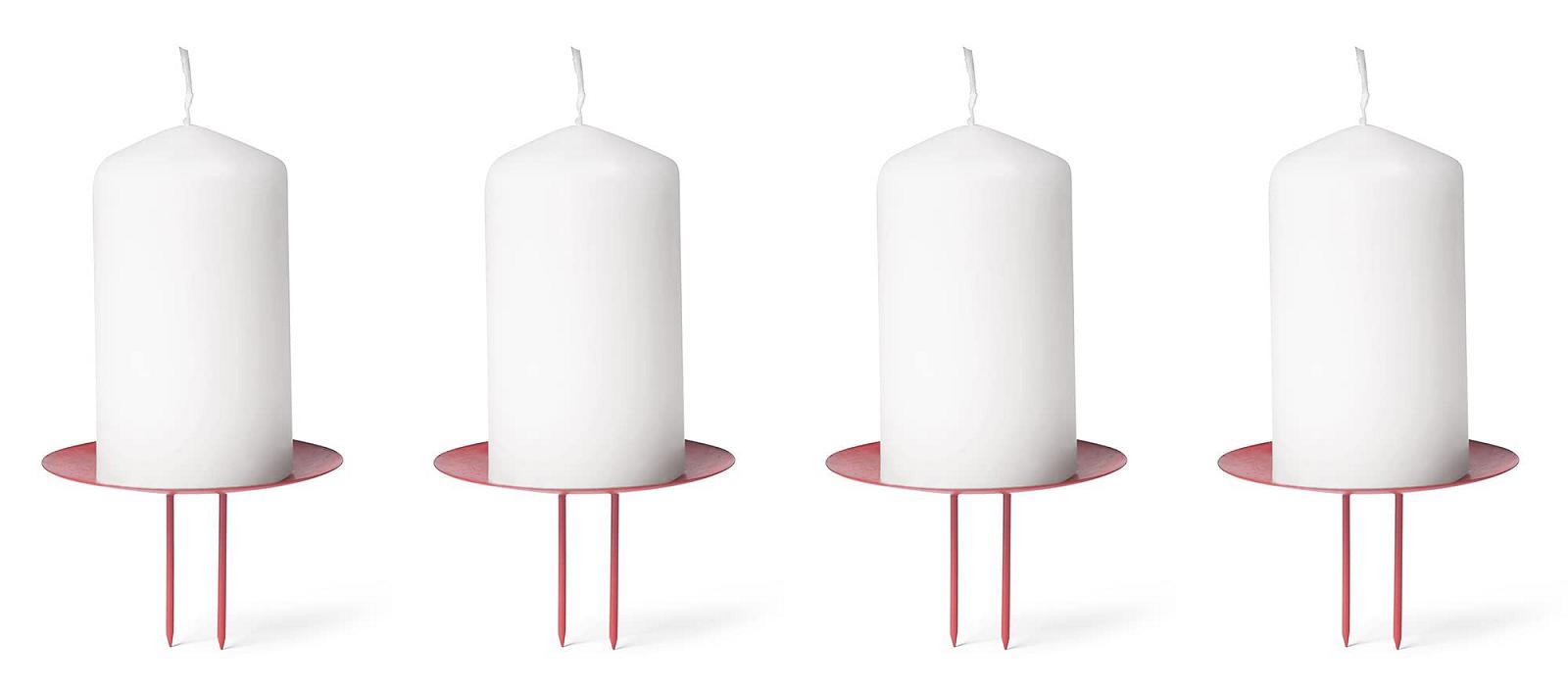 Подсвечник Novaliv Candle Pick Шип Красный, фото №5 Подсвечник Novaliv Candle Pick Шип Красный, фото №5