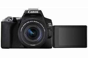 Фотокамера цифровая (DSLR) Canon EOS 250D APS-C с объективом EF-S 18-55mm F4-5.6 IS STM 24.1 мегапикселей, поворотный 3-дюймовый сенсорный ЖК-экран, видео 4K, Dual Pixel CMOS AF, Bluetooth - черный synthetic.ua - Фото 1