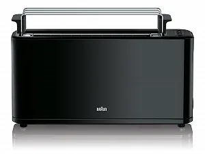 Тостер Braun HT3110BK 1000Вт Чорний ціна на synthetic.ua - Фото 1 Тостер Braun HT3110BK 1000Вт Чорний synthetic.ua - Фото 1