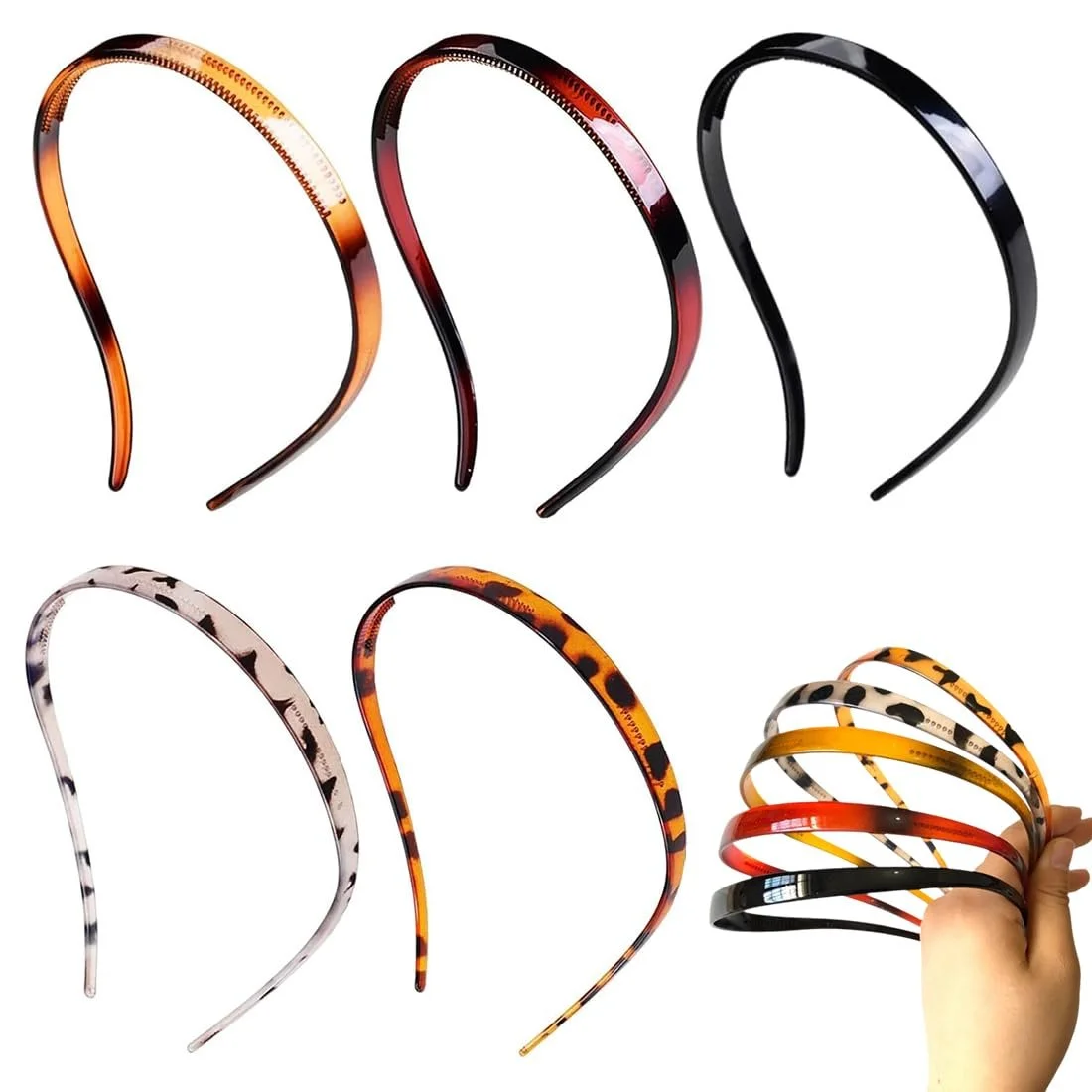 Набір з 5 обручів на голову, фото №1