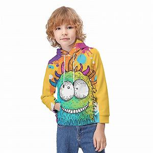 Худі Rainbow Cartoon для хлопчиків і дівчаток 3D принт Толстовка дитяча з капюшоном synthetic.ua - Фото 1