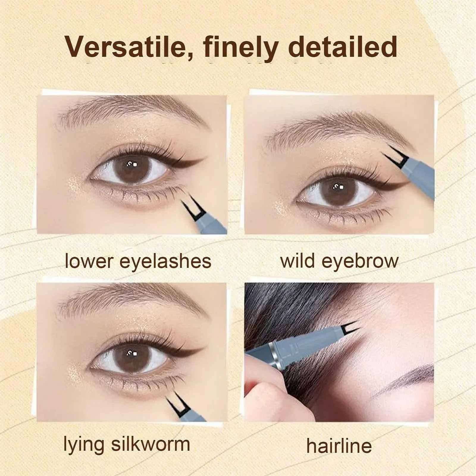 Олівець Подвійний Накінечник Стійка Водостійкий Швидковисихаючий Для Нижніх Вій, фото №3 Олівець Подвійний Накінечник Стійка Водостійкий Швидковисихаючий Для Нижніх Вій, фото №3