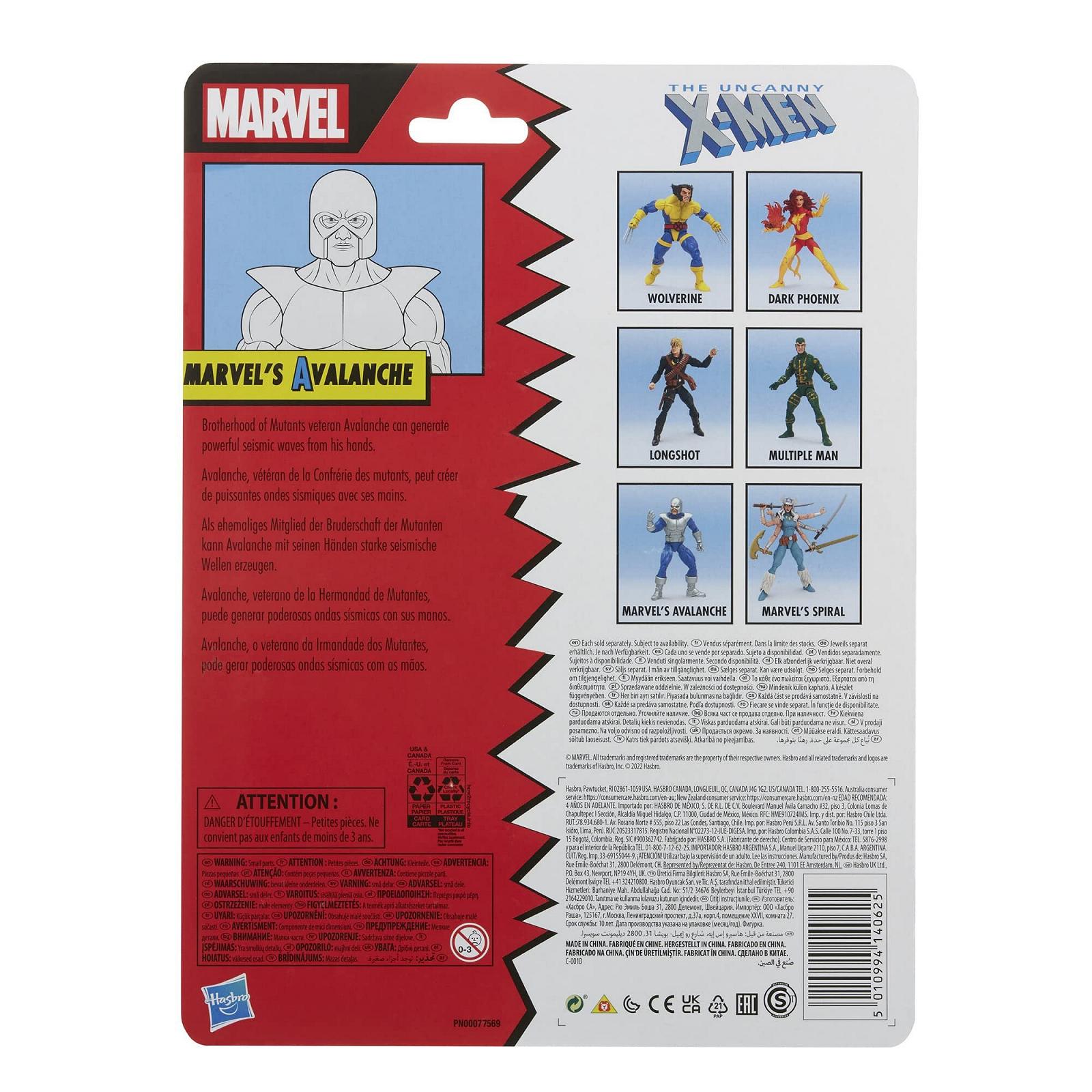 Фігурка Hasbro Marvel Legends X-Men Avalanche 6-дюймова 2 аксесуара F3979, різнокольорова, фото №3