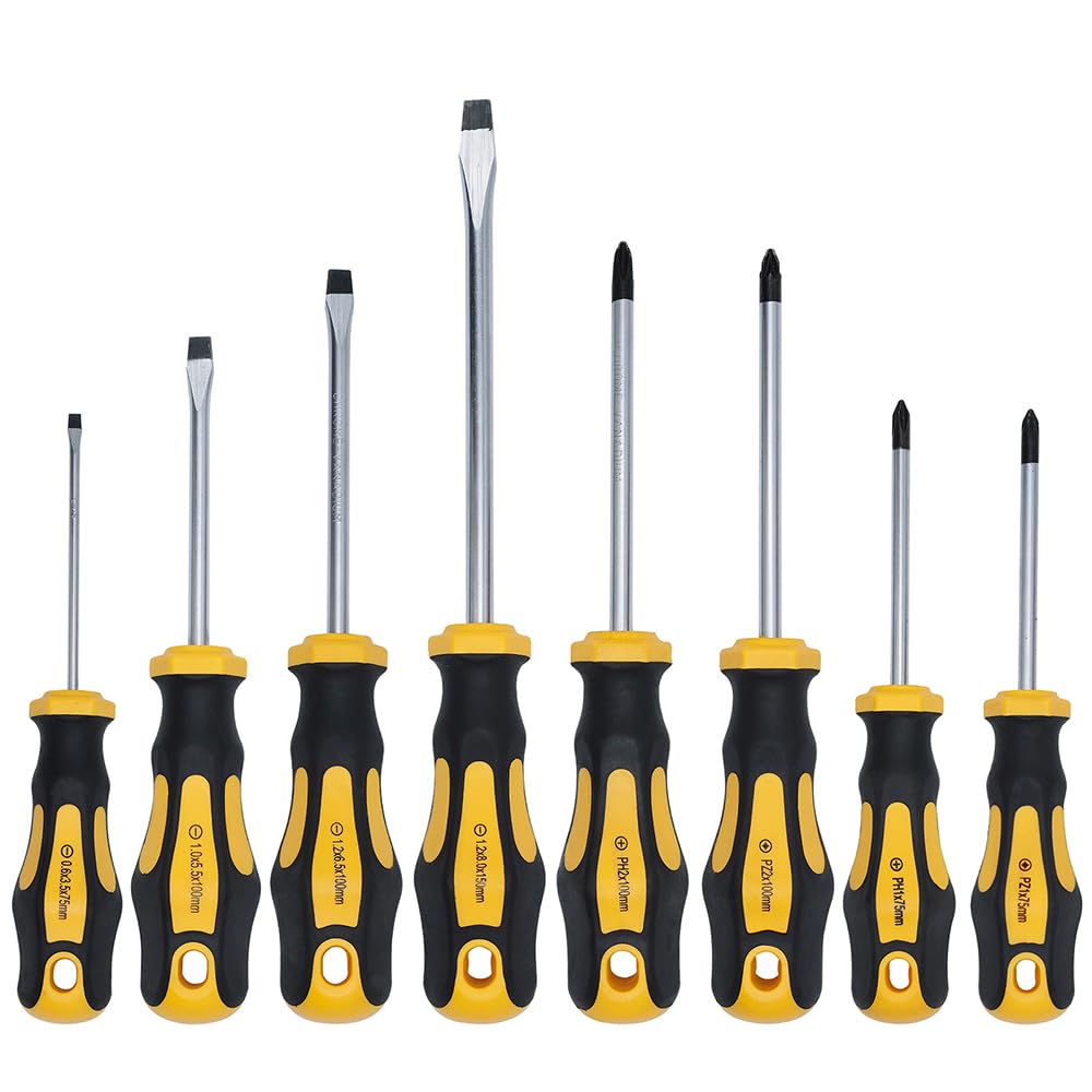 Набор отверток CCLIFE 8-Piece Magnetic с Slotted, Pozidriv и Phillips CR-V отвертками в кейсе, фото №1 Набор отверток CCLIFE 8-Piece Magnetic с Slotted, Pozidriv и Phillips CR-V отвертками в кейсе, фото №1