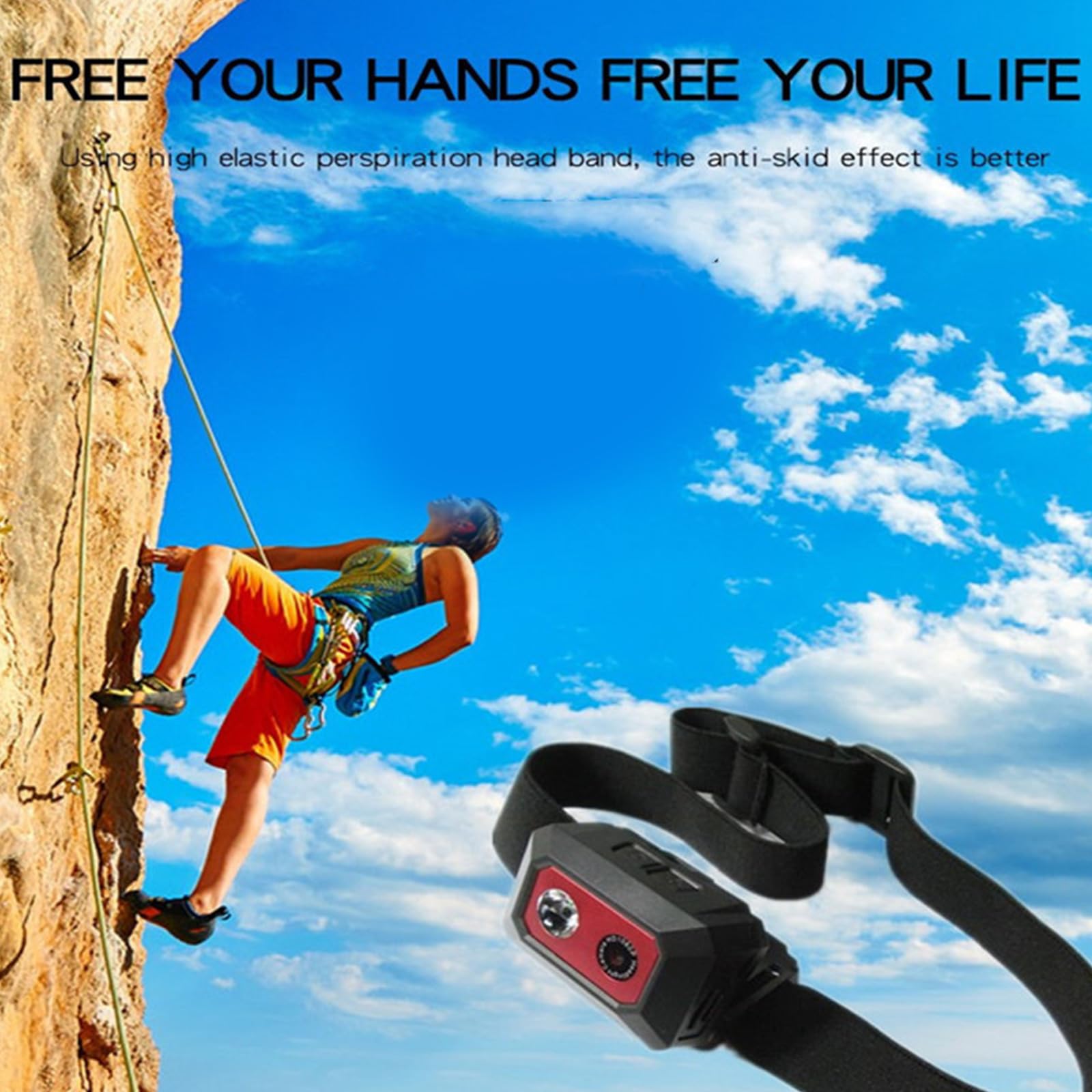 Камера SPONGL F18 Outdoor Head Mount с LED подсветкой до 32GB SOS Card, фото №7