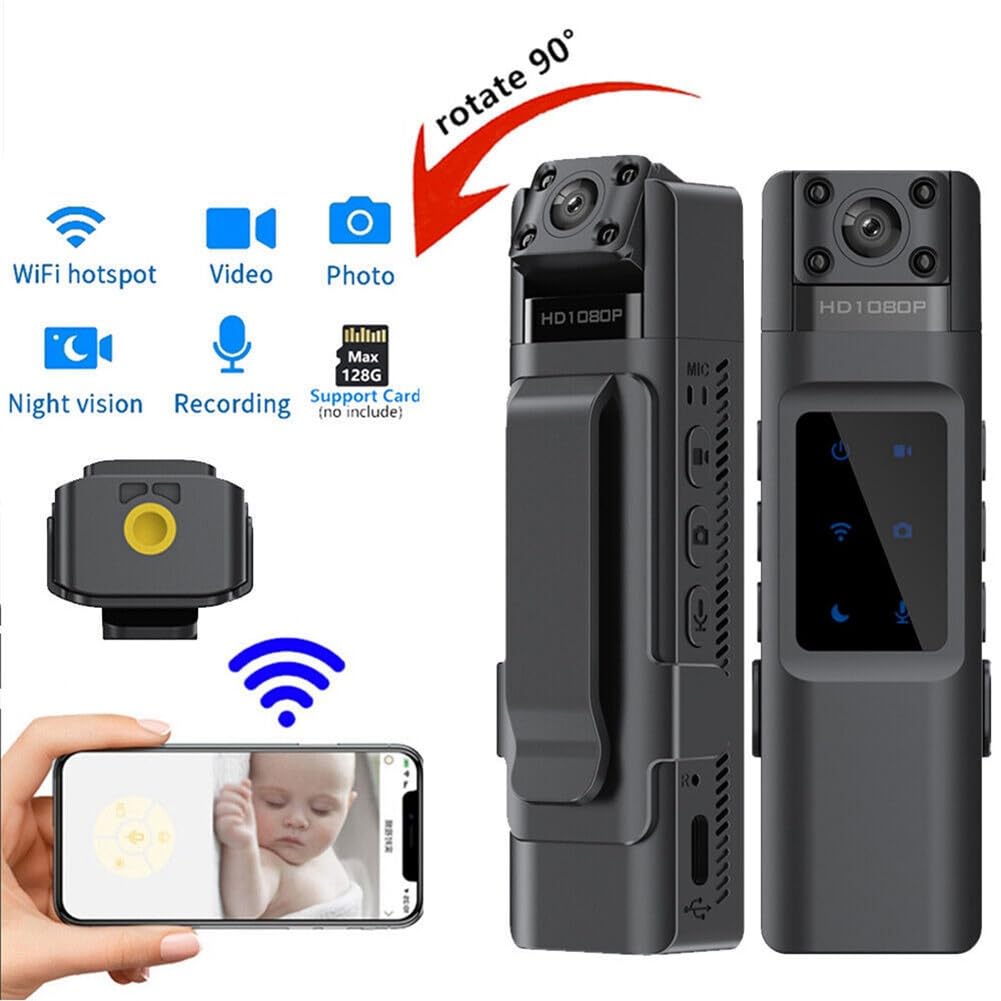 Ручка GKKICO Mini DV Recorder 1080P 180 Degree Поворотный объектив ИК ночное видение, фото №5