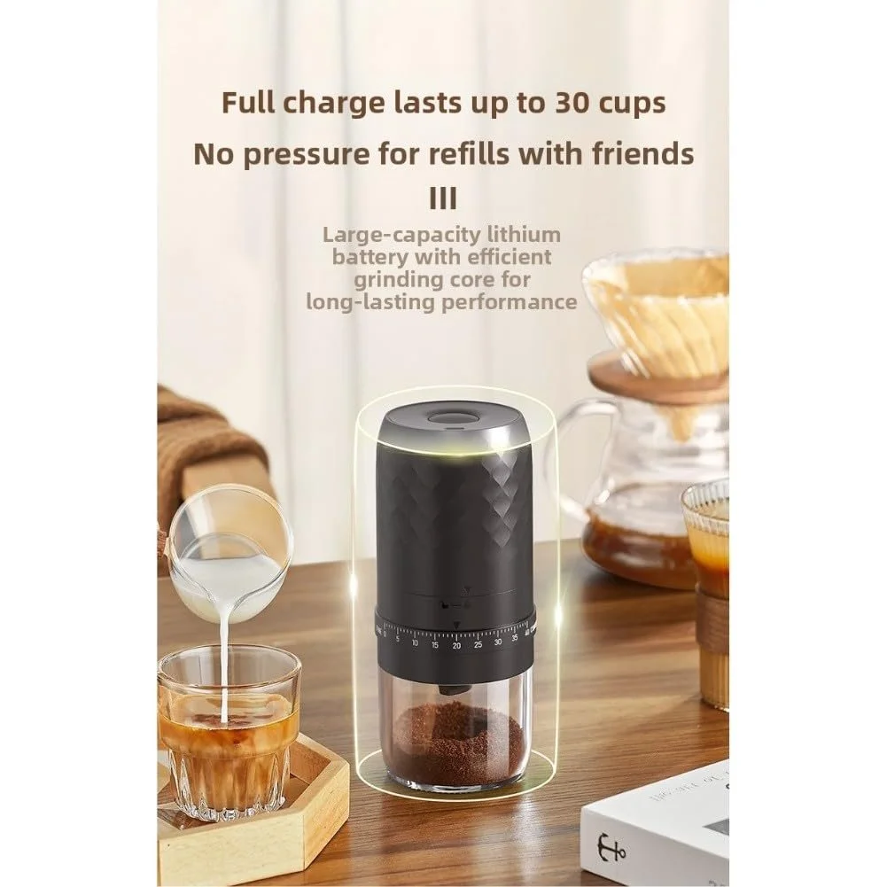 Электрическая кофемолка портативная Внешняя передача, фото №6