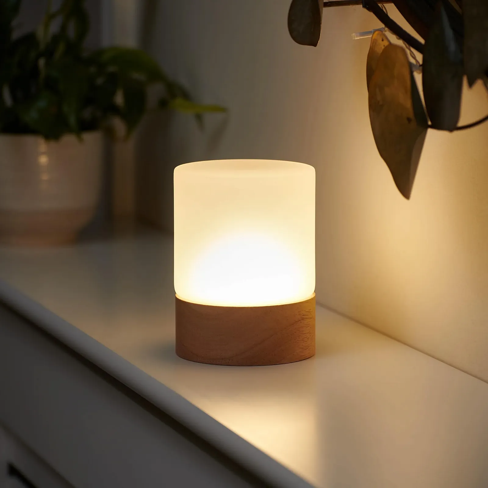 Настільна лампа Omniance Elara LED Акумуляторна Бездротова з пультом ДК 1 лампа 2 джерела світла, фото №4