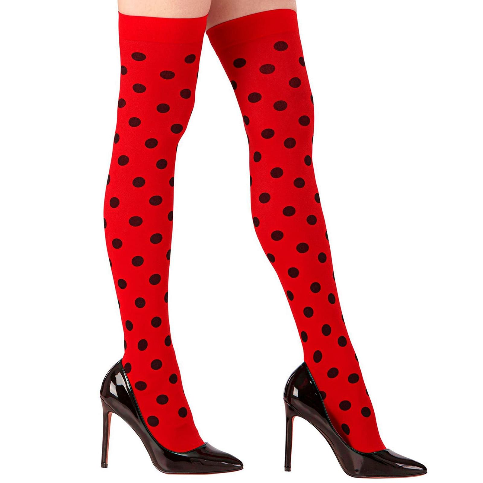 Гольфы Over Knee Ladybug 70 Den, аксессуар для карнавального костюма животных, джунглей, фермы, фото №3
