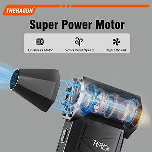 Портативний турбовентилятор THERAGUN X3ProTurbo Jet Fan 150000 RPM Black synthetic.ua - Фото 1