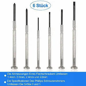 Набір 6 шт. Mini Викрутки Для окулярів Для годинників synthetic.ua - Фото 1