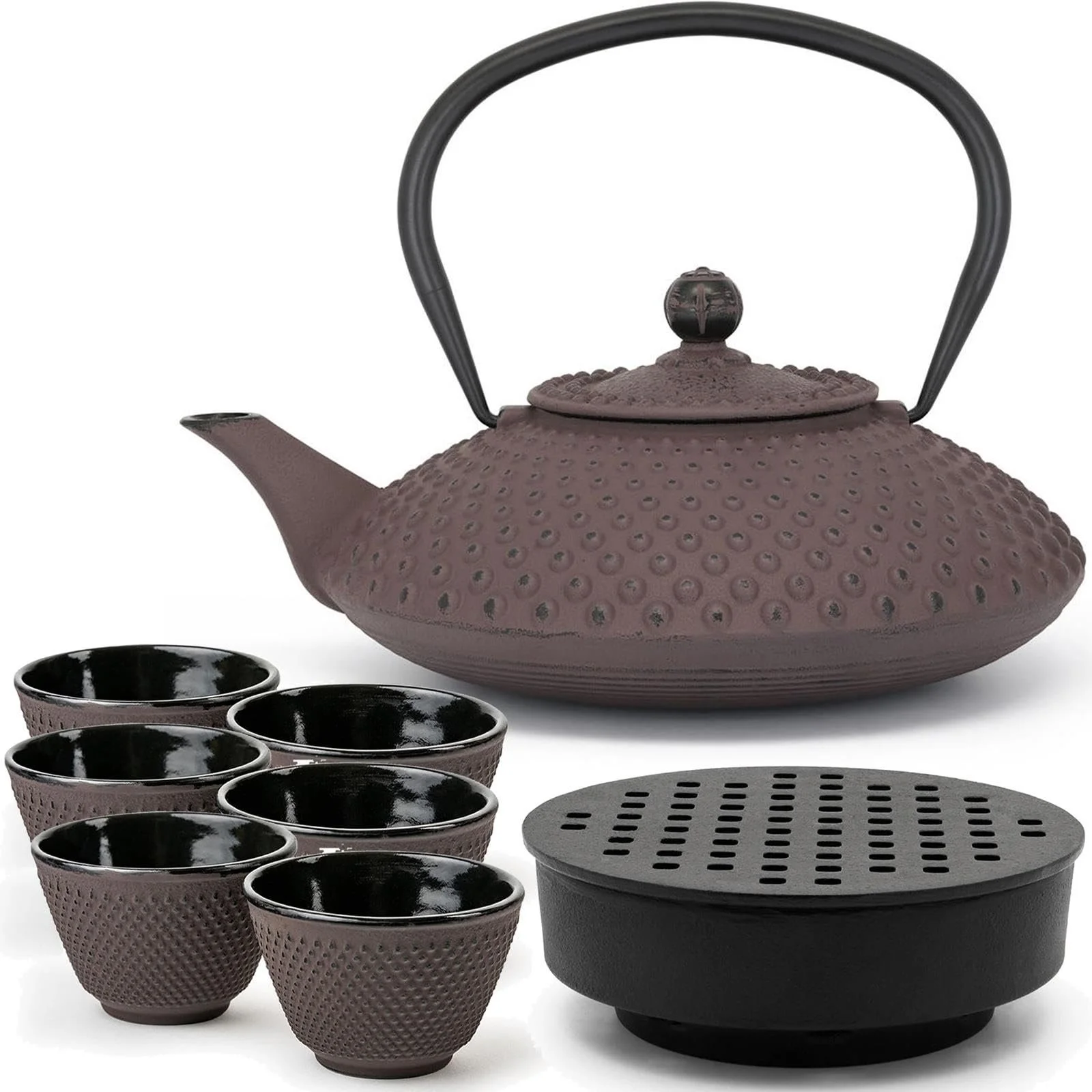 Чайник-заварник Чавунний Bredemeijer Asia Aubergine 1.25 літра, фото №1