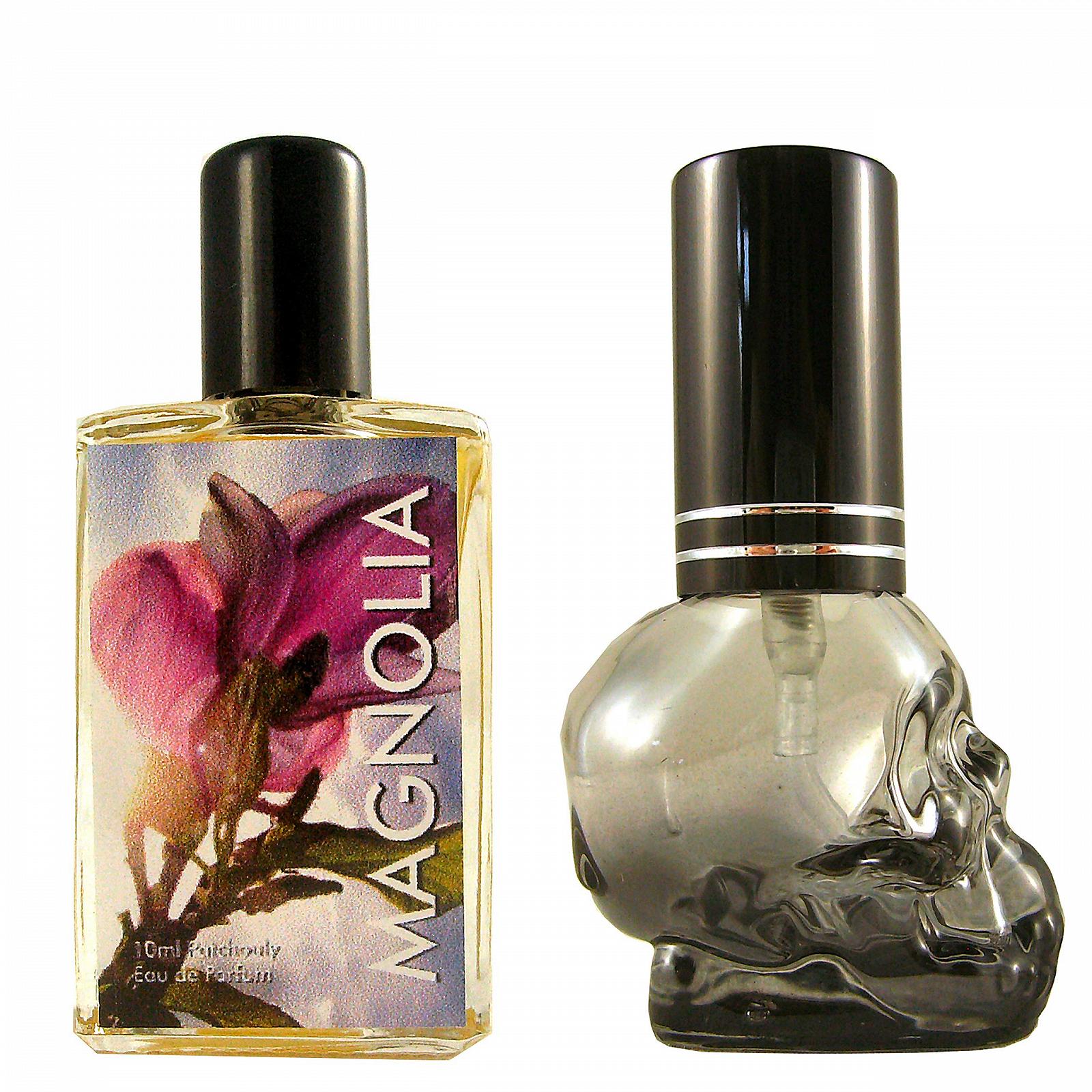 Флакон Teufelsküche Patchouli Magnolia Порожня пляшка Череп Patchouly з Магнолією Mini 10 мл, фото №1