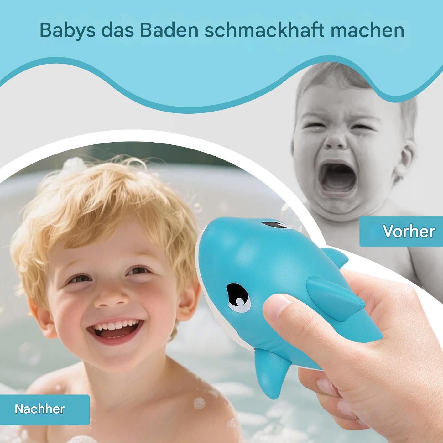 Игрушка для ванны Акула плавающая, фото №4