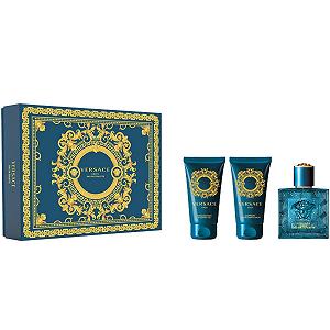 Туалетная вода VERSACE EROS Man 50 мл + Бальзам после бритья 50 мл + Гель для душа 50 мл - Фото 1