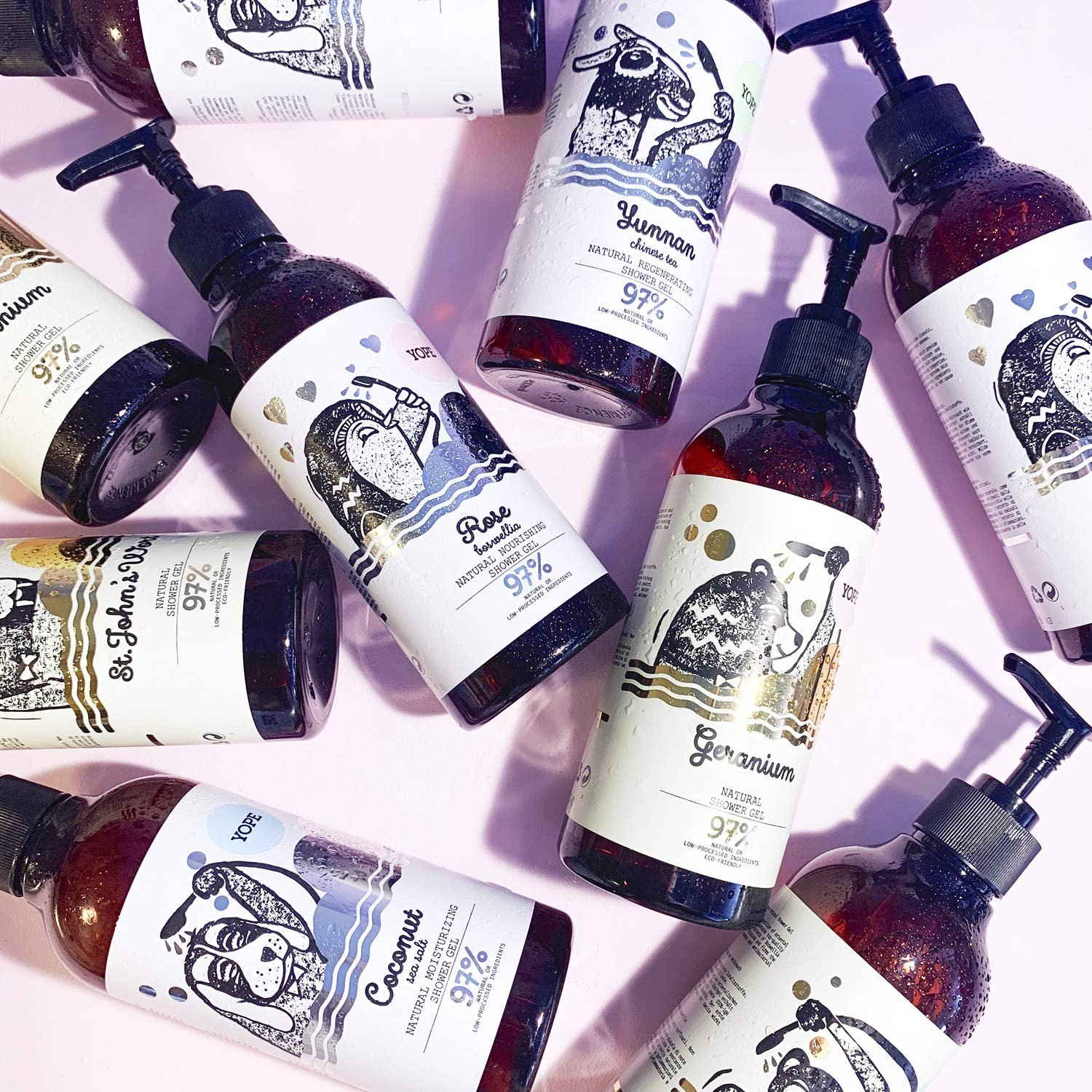 Гель для душа YOPE Coconut & Sea Salt натуральный восстанавливающий увлажняющий 400 мл, фото №6