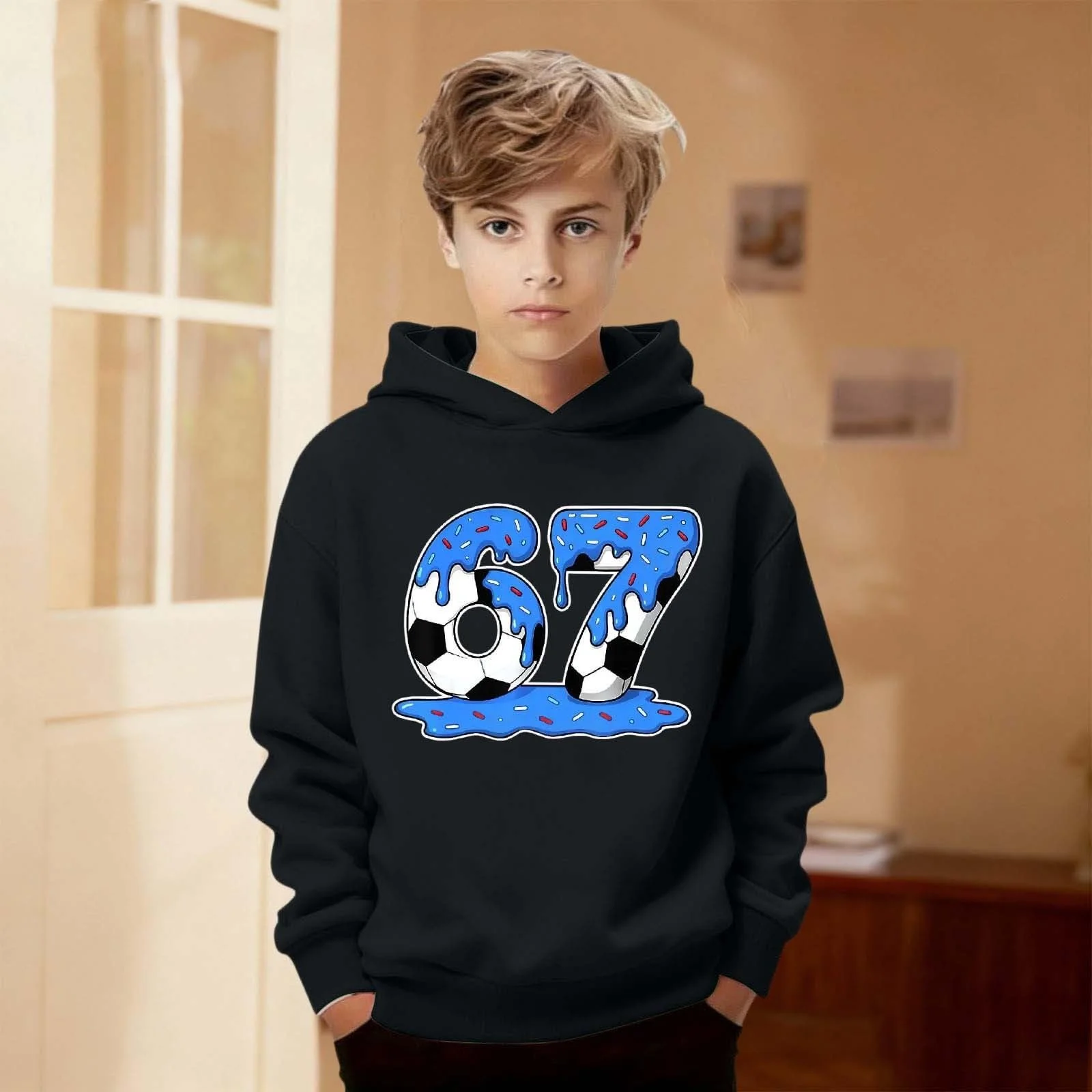 Свитшот Pullover Girls 67 Prints Soft 158, фото №3