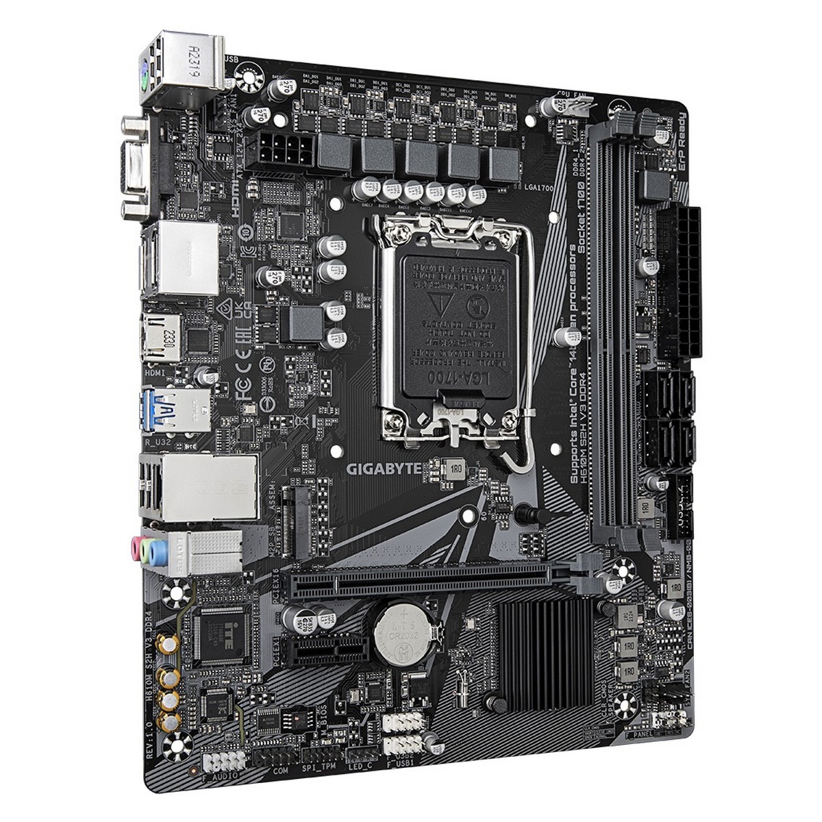 Материнська плата Gigabyte H610M S2H V3 DDR4 Socket 1700, фото №3
