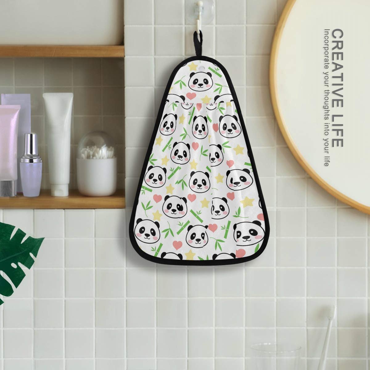 Рушник Cute Panda Pattern поглинальний швидкосохнучий кухонний, фото №4