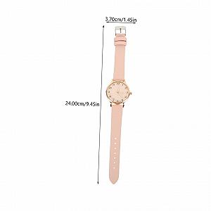 Кварцовий годинник Healvian Ремінець Аналоговий Кварц для Дівчат Жіночий Великий Цифровий Рожевий synthetic.ua - Фото 1