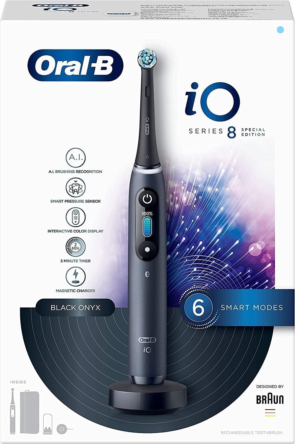Зубная электрощетка Oral-B Pro iO 8 Special Edition Черная, фото №13