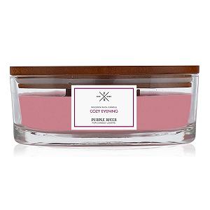 Купить Свеча Purple River Elipse Ароматическая С деревянным фитилем | Уютный вечер - 310 г - Фото 1 Свеча Purple River Elipse Ароматическая С деревянным фитилем | Уютный вечер - 310 г - Фото 1