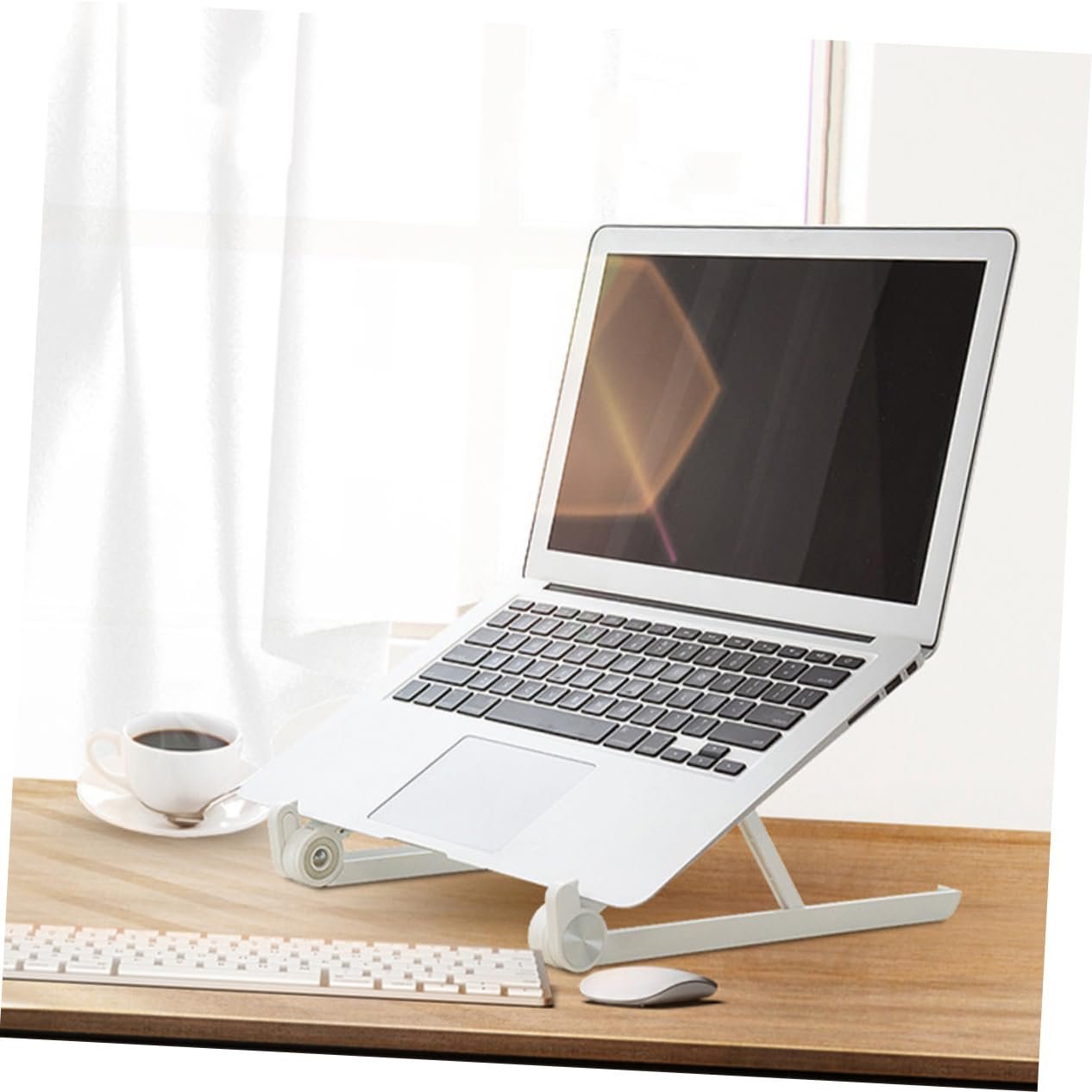 Підставка для ноутбука NUOBESTY Складна портативна вентильована ергономічна, фото №8 Підставка для ноутбука NUOBESTY Складна портативна вентильована ергономічна, фото №8