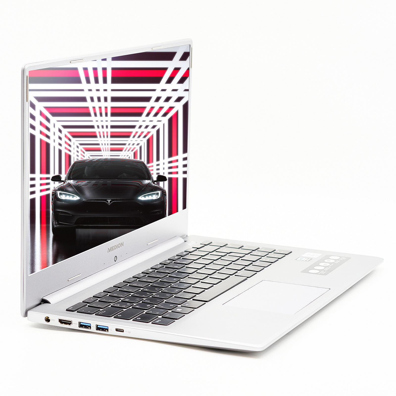 Игровой ноутбук 15.6'' Medion Akoya S15447 Intel Core i7-10510U 32 ГБ RAM 1 ТБ SSD Nvidia GeForce MX350 Металлический корпус Б/У, фото №3