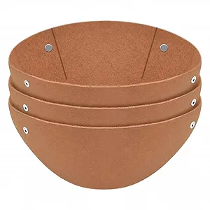 Вкладиші для підвісних кошиків Filz-Hängekorbeinlagen Круглі повстяні Set mit 3 - Фото 1