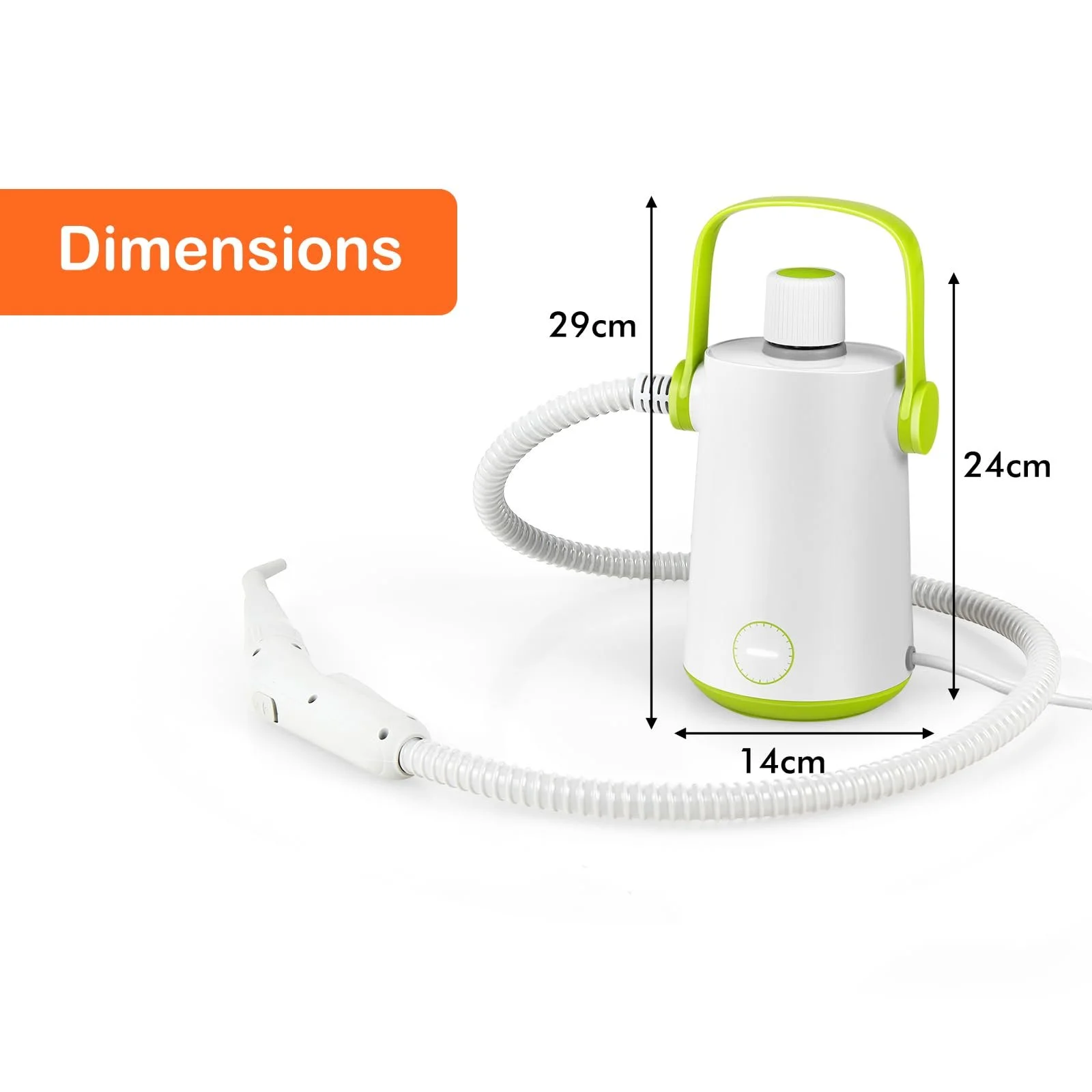 Пароочисник ручний SOARS 1000 W 300 ml 3 Bar Green, фото №9 Пароочисник ручний SOARS 1000 W 300 ml 3 Bar Green, фото №9