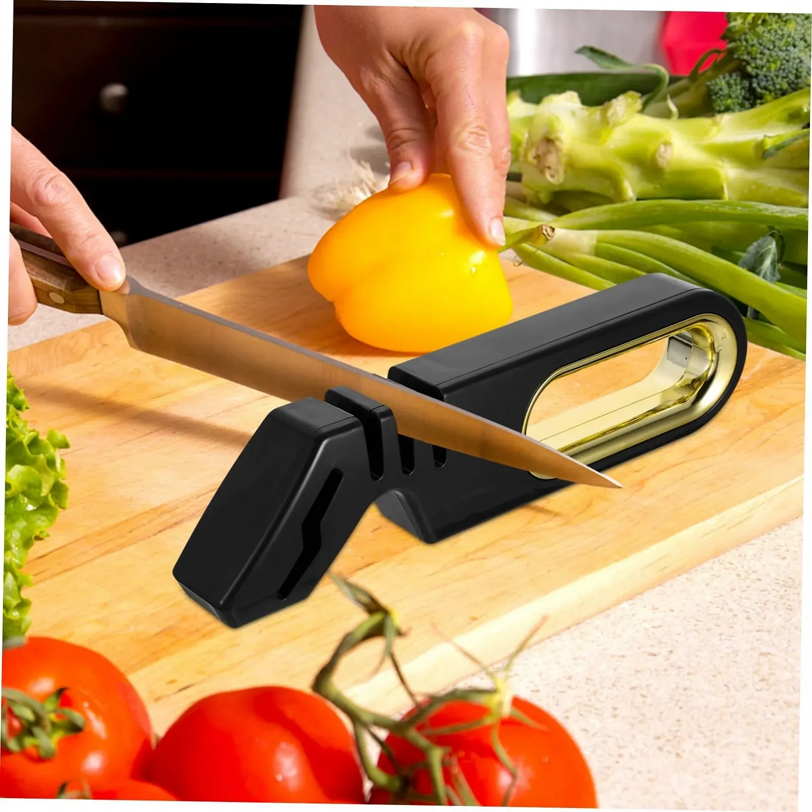 Профессиональная точилка для ножей и ножниц Mobestech Черная, фото №5