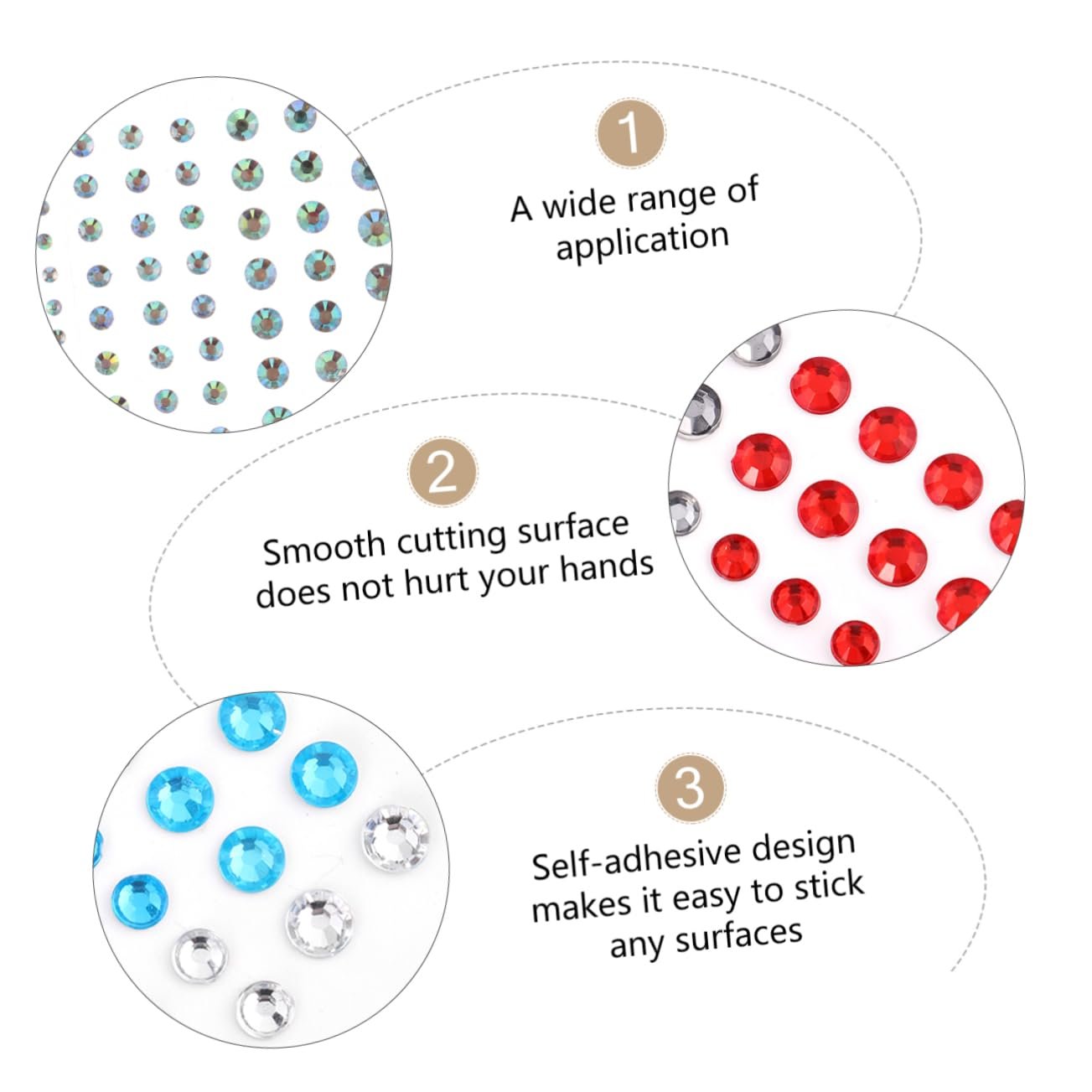 Наклейка Стразы для Лица FOMIYES 5 Листов Кристалл Ювелирные Изделия, фото №3