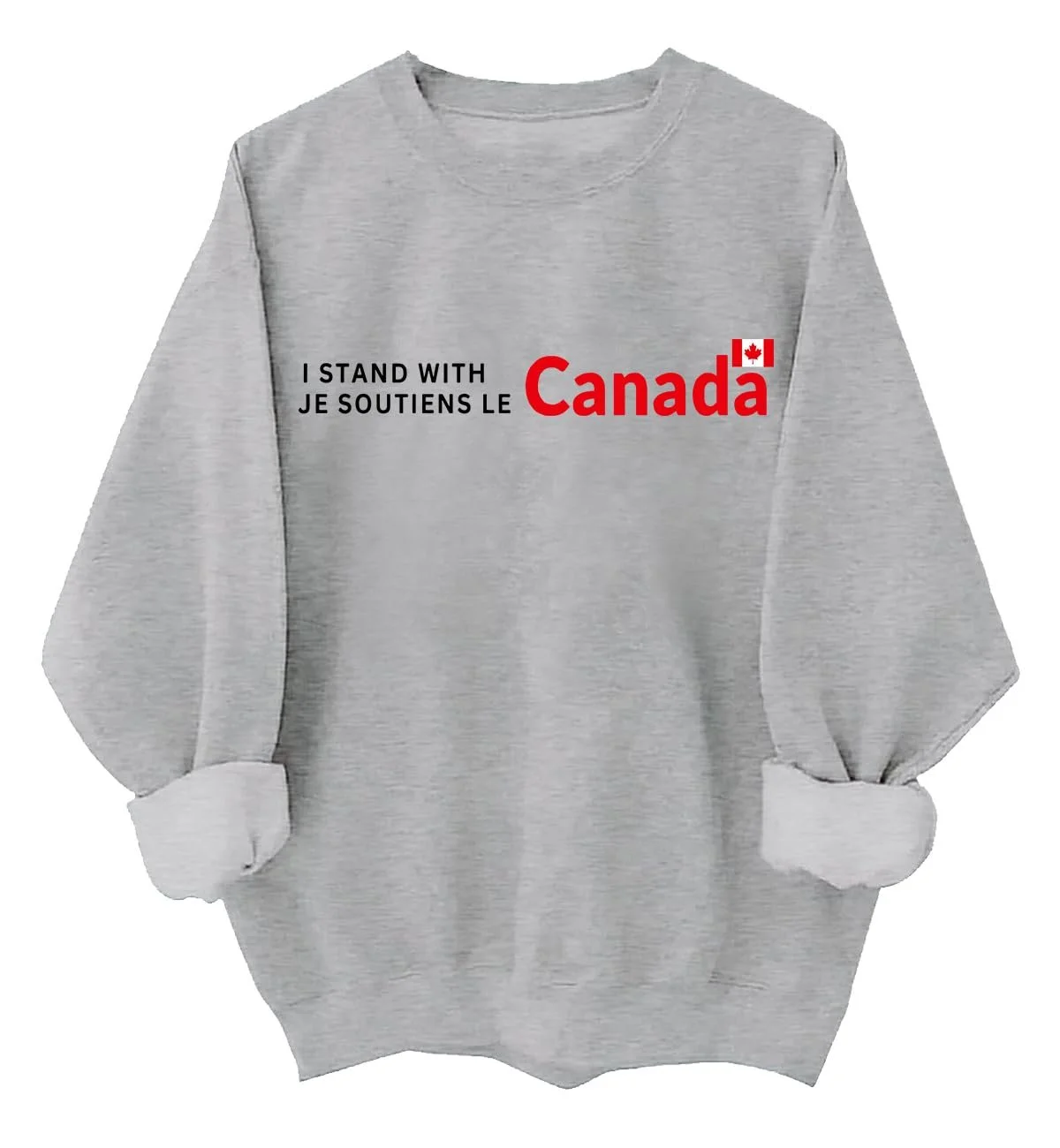 Унісекс світшот I Stand With Canada Je Soutiens Le Canada, фото №1 Унісекс світшот I Stand With Canada Je Soutiens Le Canada, фото №1