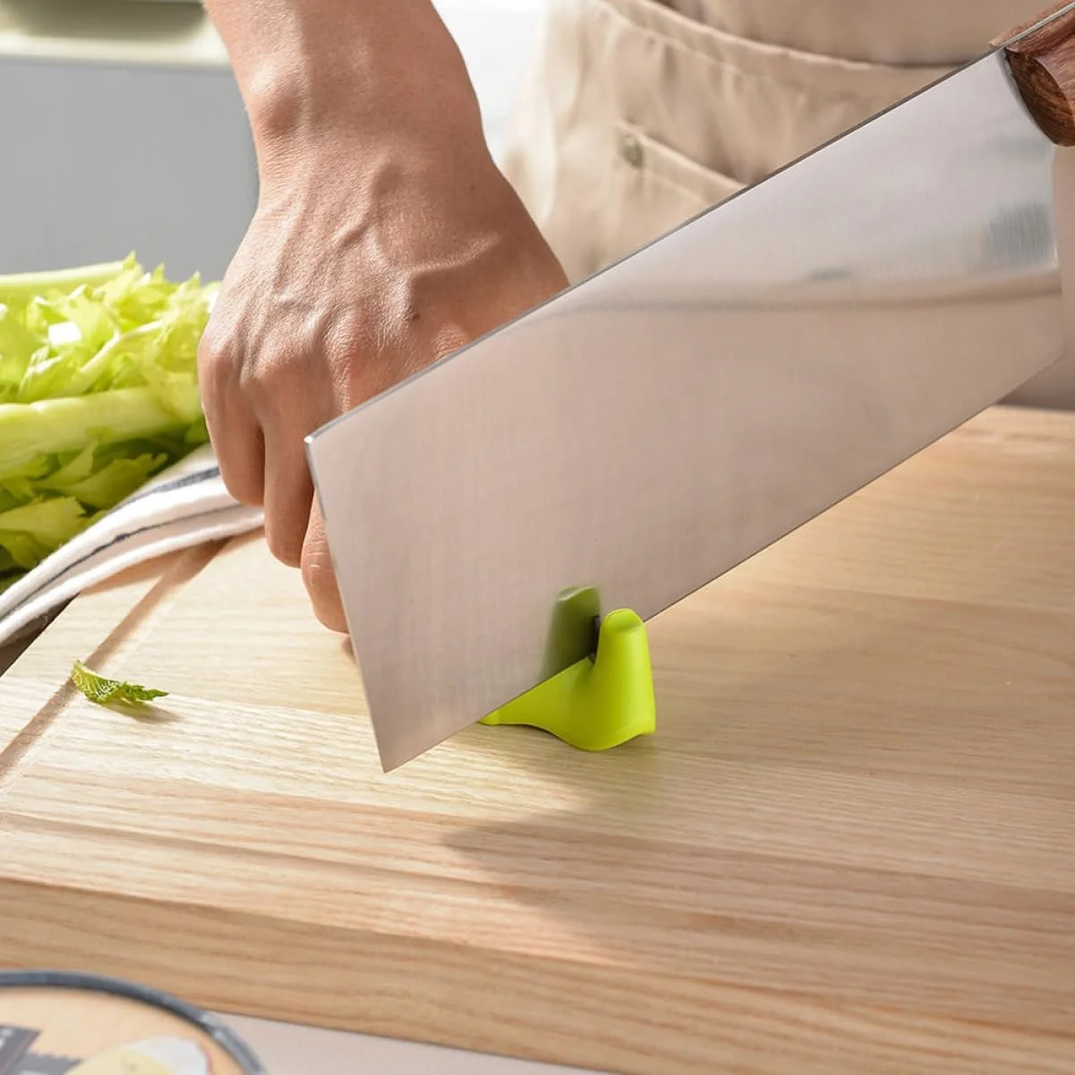 Точилка для ножів Zerodeko Elephant 3 шт. Зелена та синя, фото №9