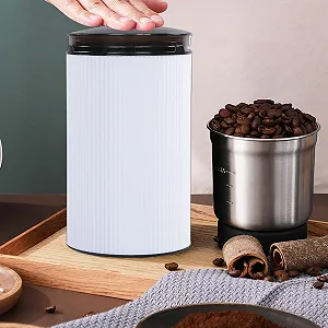 Электрическая кофемолка, Мельница для кофейных зерен, Регулируемая мельница для специй с низким уровнем шума, Моющаяся автоматическая многофункциональная кофемолка, для начинающих и профессионалов synthetic.ua - Фото 1