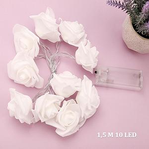 Гірлянда ENLACE Троянда 1,5 м 10 LED Теплий Білий synthetic.ua - Фото 1