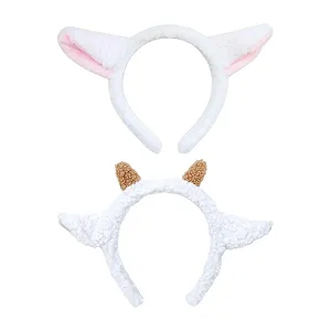Обруч для волос Ушки овечки Белый, 2 шт - Фото 1