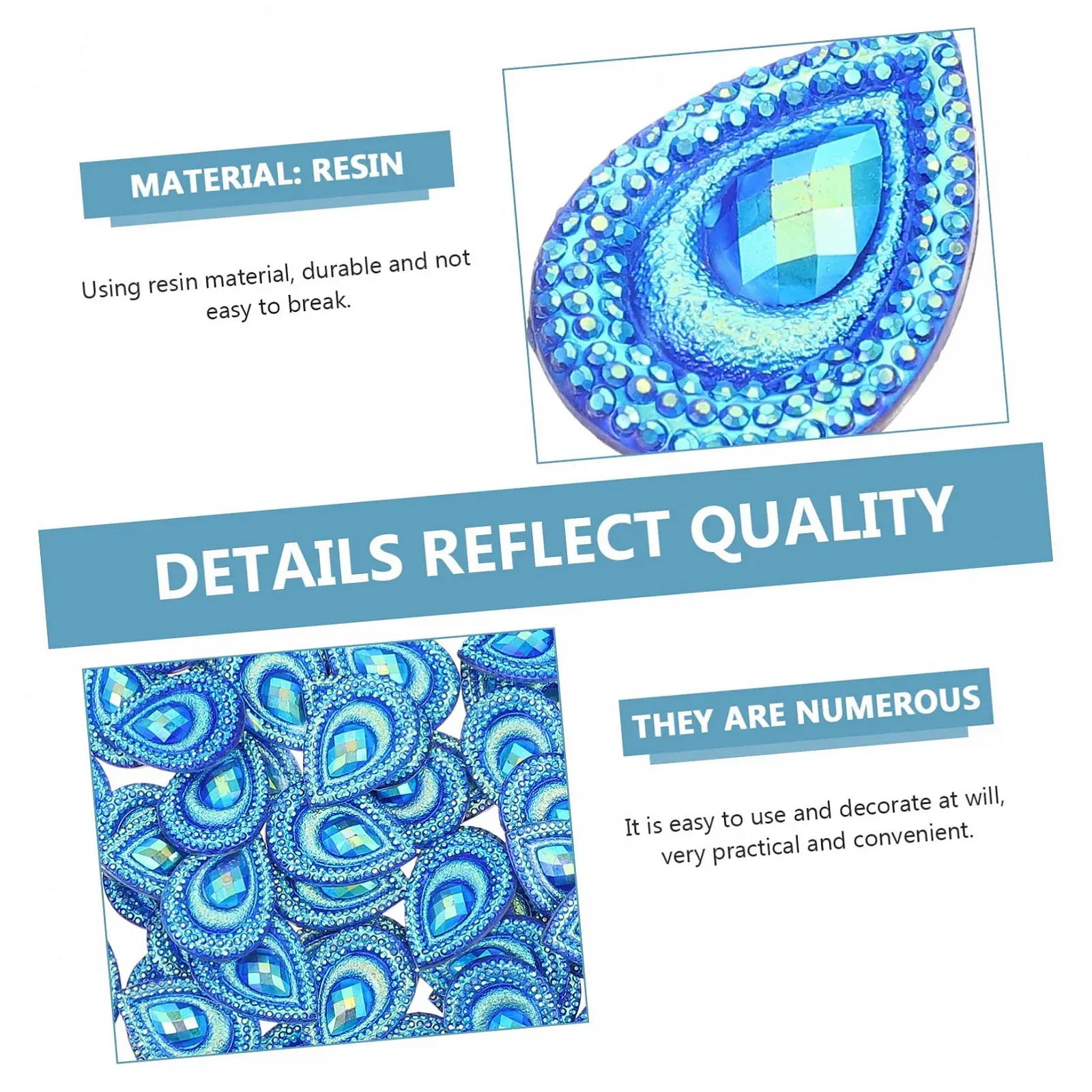 Стрази Форми NUOBESTY 2 шт. прикраси ручної роботи та модні аксесуари для творчих проєктів, фото №5