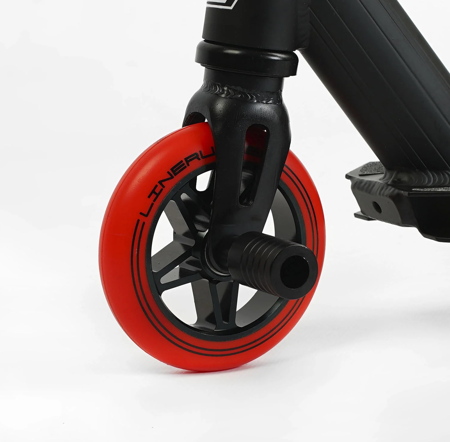 Самокат трикутний Best Scooter LineRunner 50х10 см Black with Red 129760, фото №6