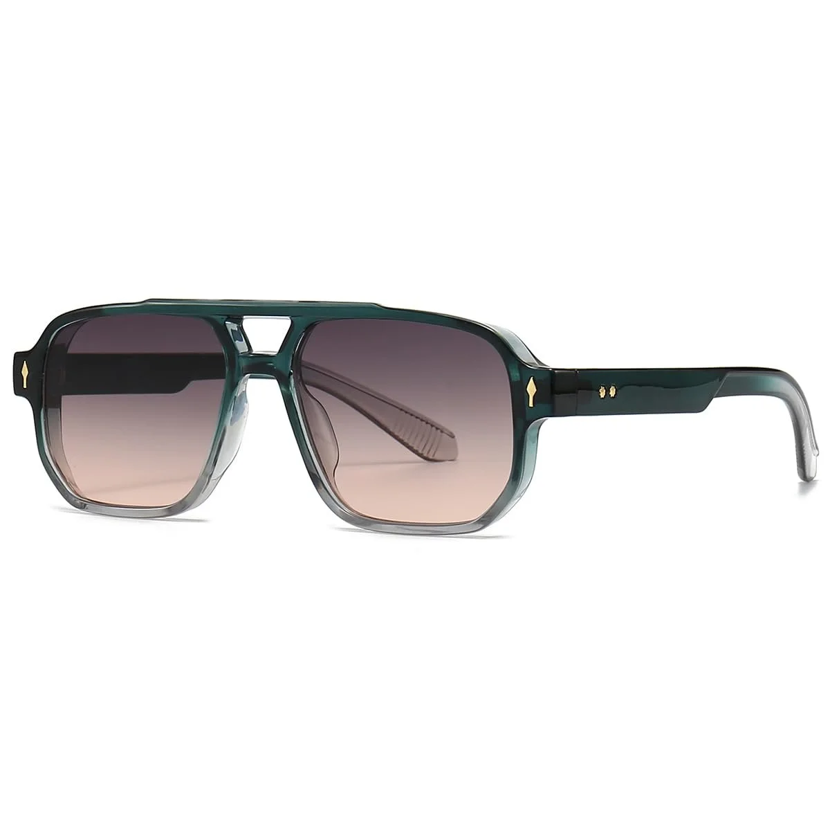 Великі Cонцезахисні Окуляри Kachawoo Ретро Вінтажні Квадратна Товста Оправа UV400, фото №1