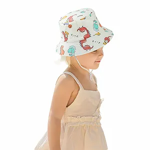 Панама Бавовняна з широкими полями UPF 50+ з мультяшним принтом - Фото 1