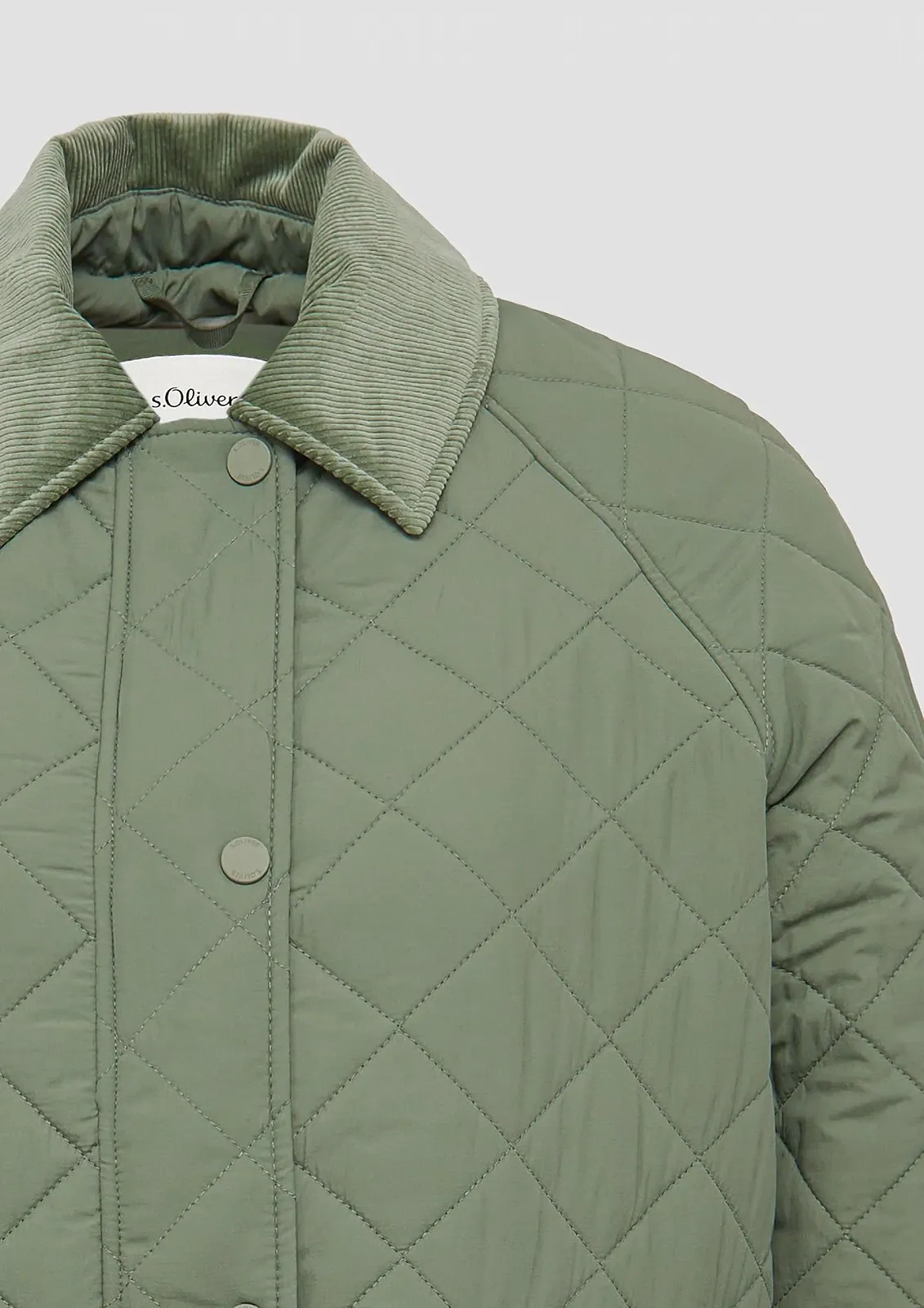 Куртка s.Oliver стьобана з вельветовими деталями - для щоденного носіння, фото №4