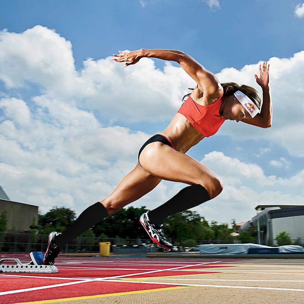 Комплект из 3-х Компрессионных Носков Unisex Компрессионные Носки для Бега Спортивные Компрессионные Носки для Спорта Бега Путешествий Женщин Мужчин, фото №4